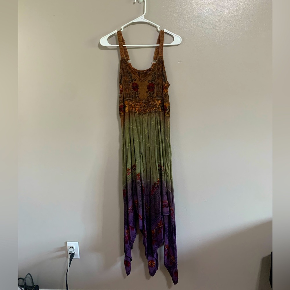 Multicolor boho dress